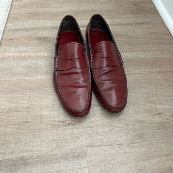 Prada Other - Prada Men's Burgundy Leather Oxfords 9.5